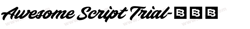 Awesome Script Trial字体转换